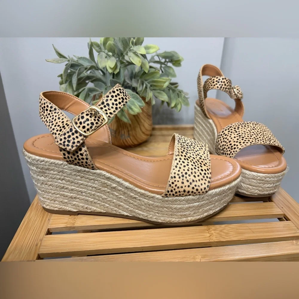 J Crew Wedge Sandals Women’s 6 - Picture 2 of 8